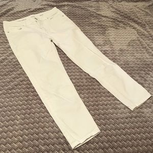 A.N.A. Skinny Ankle Tall White Pants